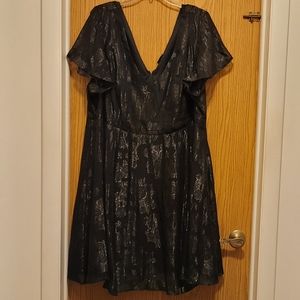 Torrid black and silver dress